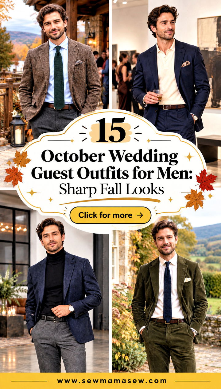 15 October Wedding Guest Outfits for Men Sharp Fall Looks - 15 October Wedding Guest Outfits for Men: Sharp Fall Looks