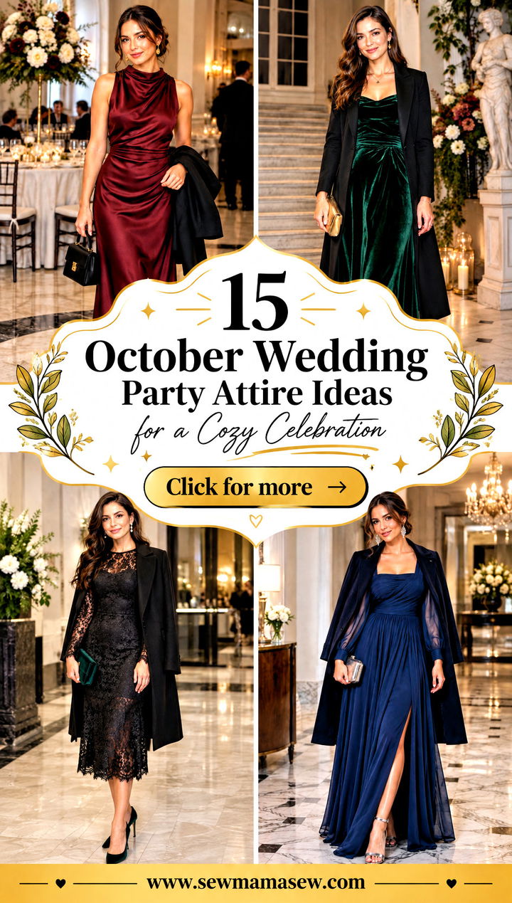 15 October Wedding Party Attire Ideas for a Cozy Celebration - 15 October Wedding Party Attire Ideas for a Cozy Celebration
