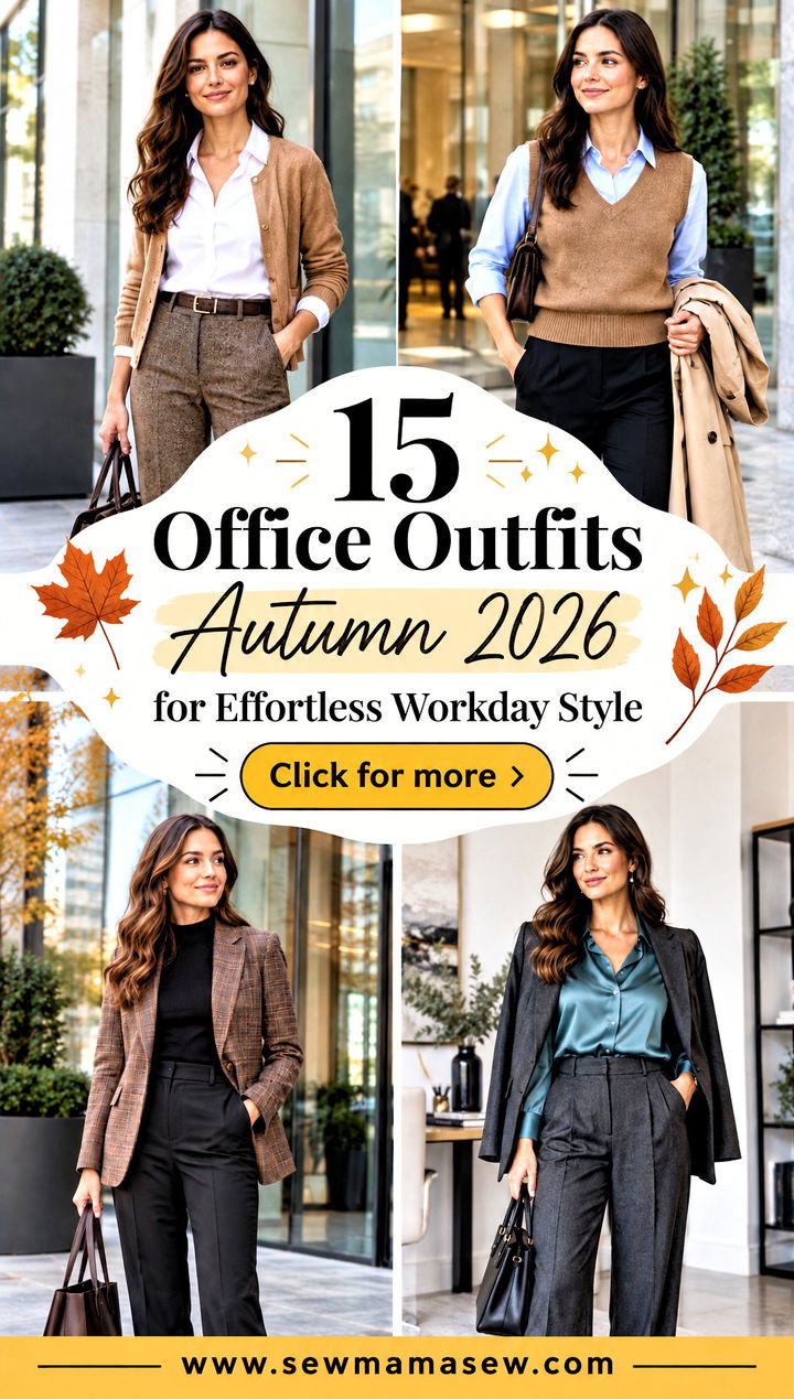 15 Office Outfits Autumn 2026 for Effortless Workday Style - 15 Office Outfits Autumn 2026 for Effortless Workday Style