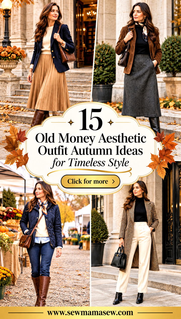 15 Old Money Aesthetic Outfit Autumn Ideas for Timeless Style - 15 Old Money Aesthetic Outfit Autumn Ideas for Timeless Style