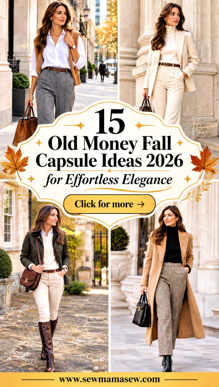15 Old Money Fall Capsule Ideas 2026 for Effortless Elegance - 15 Old Money Fall Capsule Ideas 2026 for Effortless Elegance