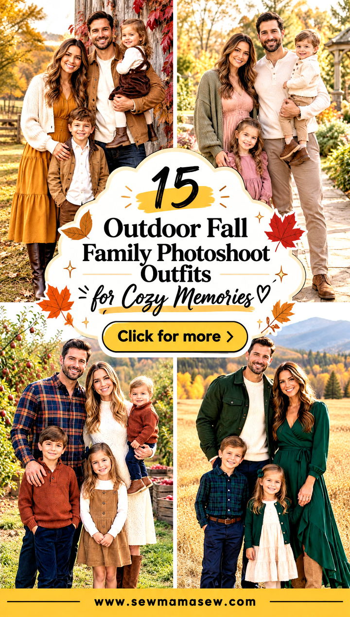 15 Outdoor Fall Family Photoshoot Outfits for Cozy Memories - 15 Outdoor Fall Family Photoshoot Outfits for Cozy Memories