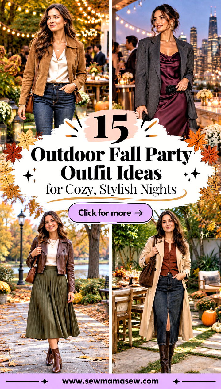 15 Outdoor Fall Party Outfit Ideas for Cozy Stylish Nights - 15 Outdoor Fall Party Outfit Ideas for Cozy, Stylish Nights