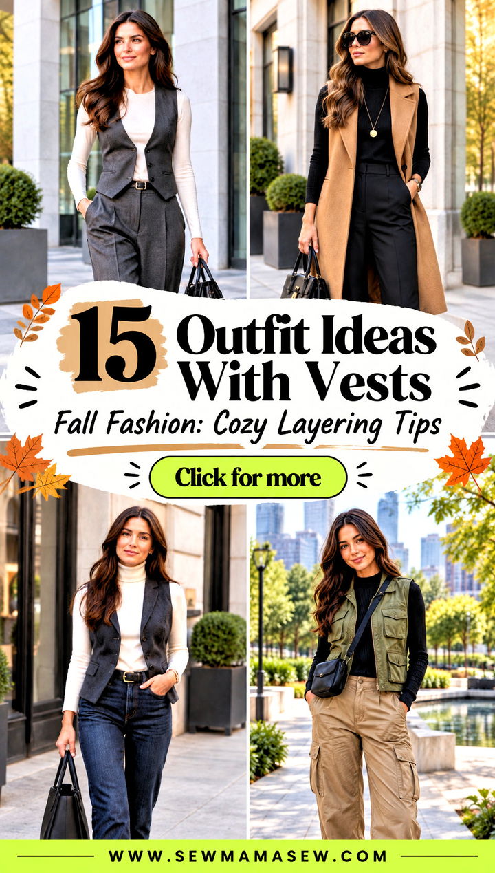 15 Outfit Ideas With Vests Fall Fashion Cozy Layering Tips - 15 Outfit Ideas With Vests Fall Fashion: Cozy Layering Tips