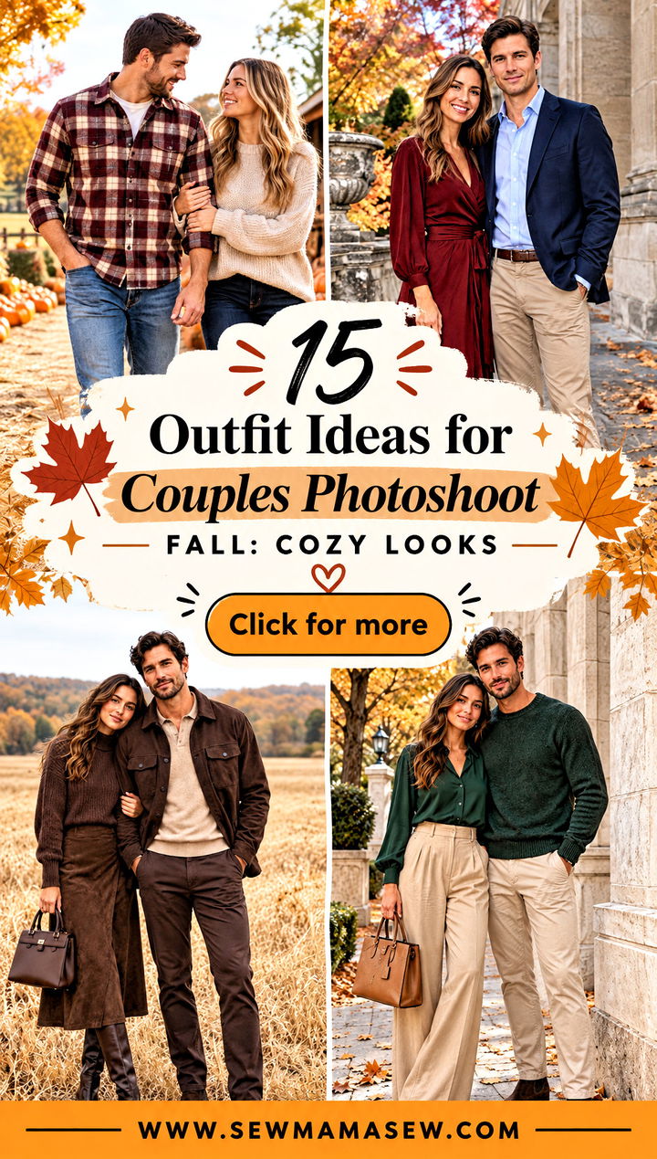 15 Outfit Ideas for Couples Photoshoot Fall Cozy Looks - 15 Outfit Ideas for Couples Photoshoot Fall: Cozy Looks