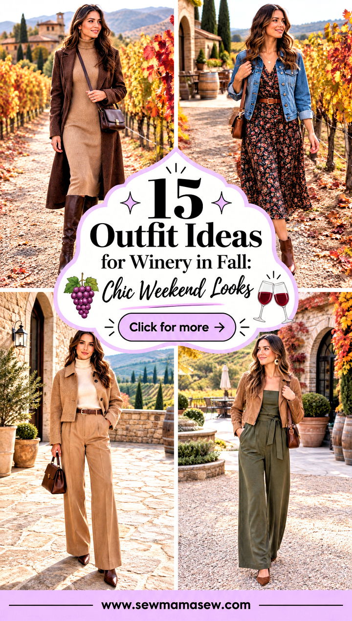 15 Outfit Ideas for Winery in Fall Chic Weekend Looks - 15 Outfit Ideas for Winery in Fall: Chic Weekend Looks