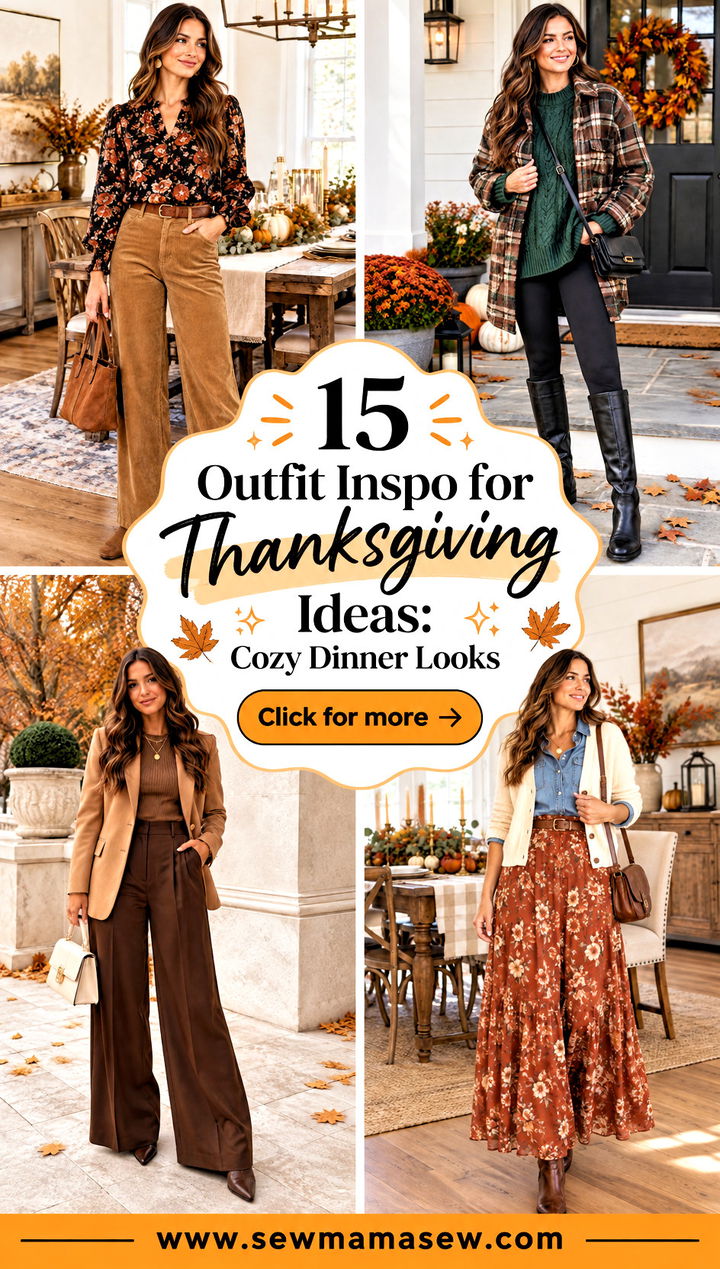 15 Outfit Inspo for Thanksgiving Ideas Cozy Dinner Looks - 15 Outfit Inspo for Thanksgiving Ideas: Cozy Dinner Looks