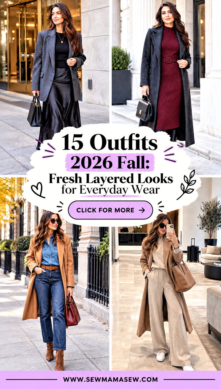 15 Outfits 2026 Fall Fresh Layered Looks for Everyday Wear - 15 Outfits 2026 Fall: Fresh Layered Looks for Everyday Wear