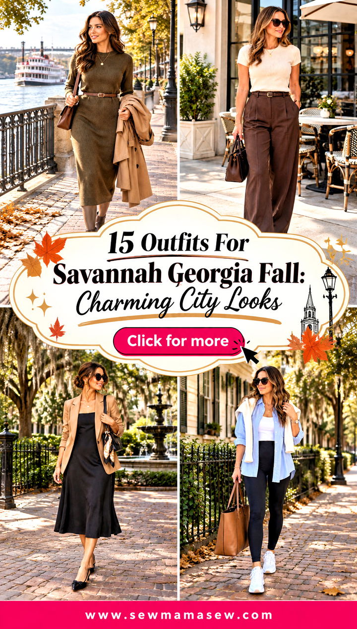 15 Outfits For Savannah Georgia Fall Charming City Looks - 15 Outfits For Savannah Georgia Fall: Charming City Looks