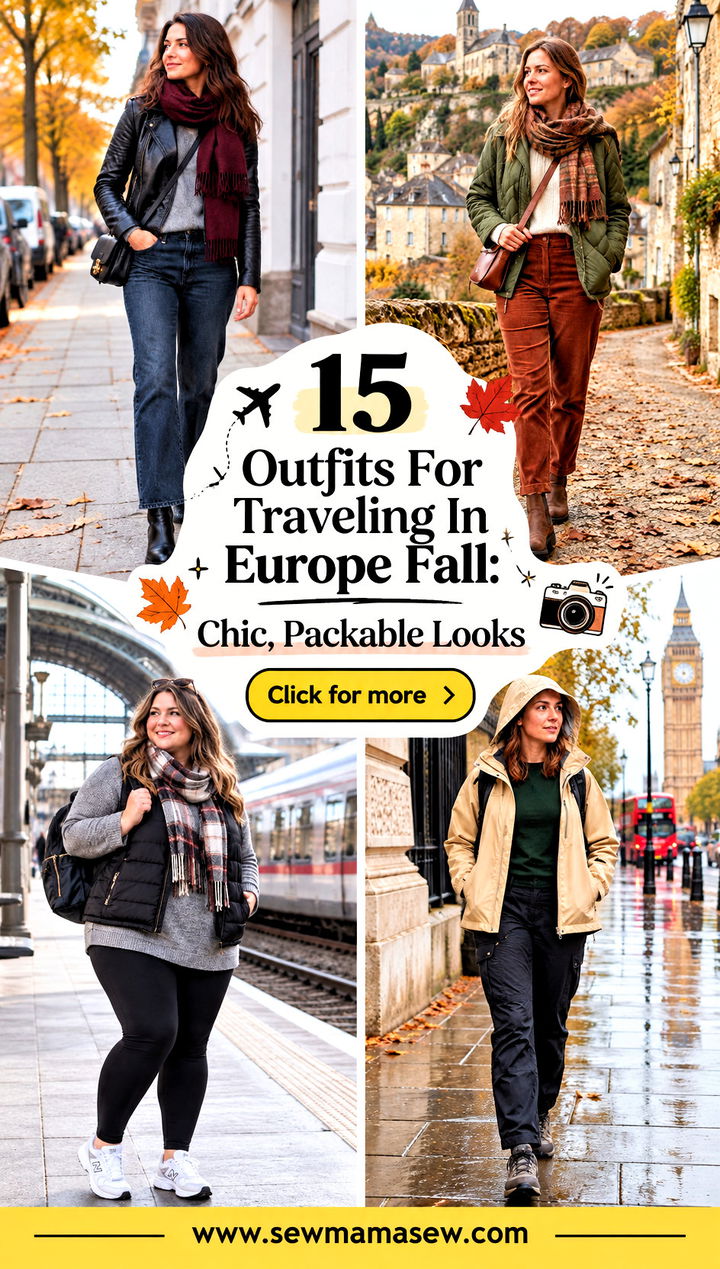 15 Outfits For Traveling In Europe Fall Chic Packable Looks - 15 Outfits For Traveling In Europe Fall: Chic, Packable Looks