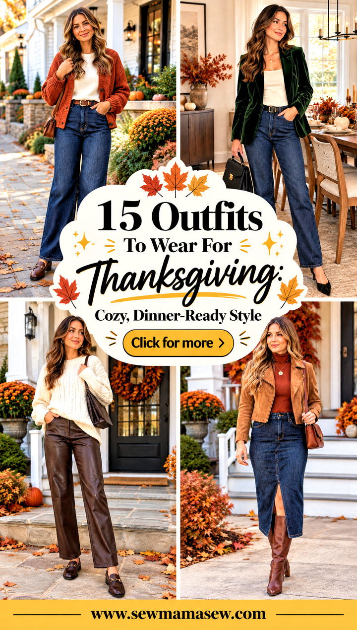 15 Outfits To Wear For Thanksgiving Cozy Dinner-Ready Style - 15 Outfits To Wear For Thanksgiving: Cozy, Dinner-Ready Style