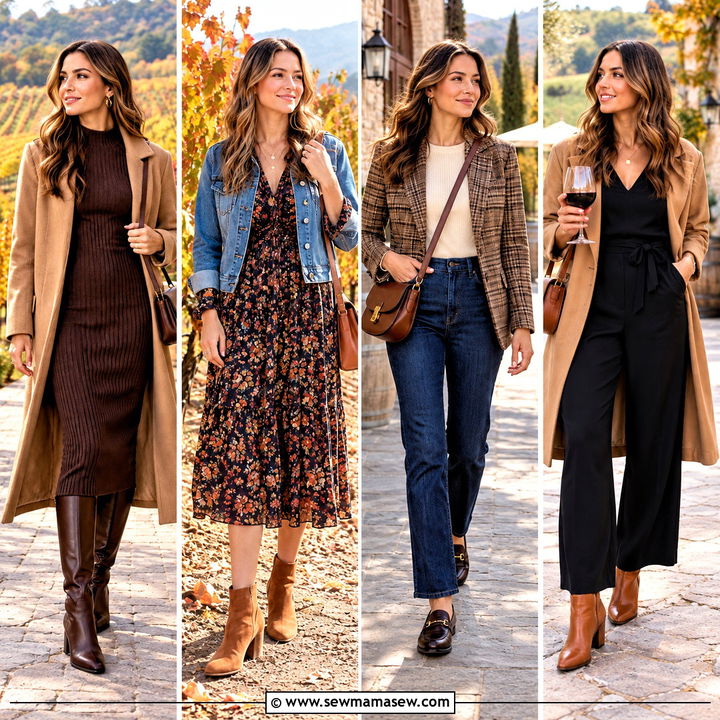 15 Outfits for a Winery Fall: Cozy Looks for Wine Tasting