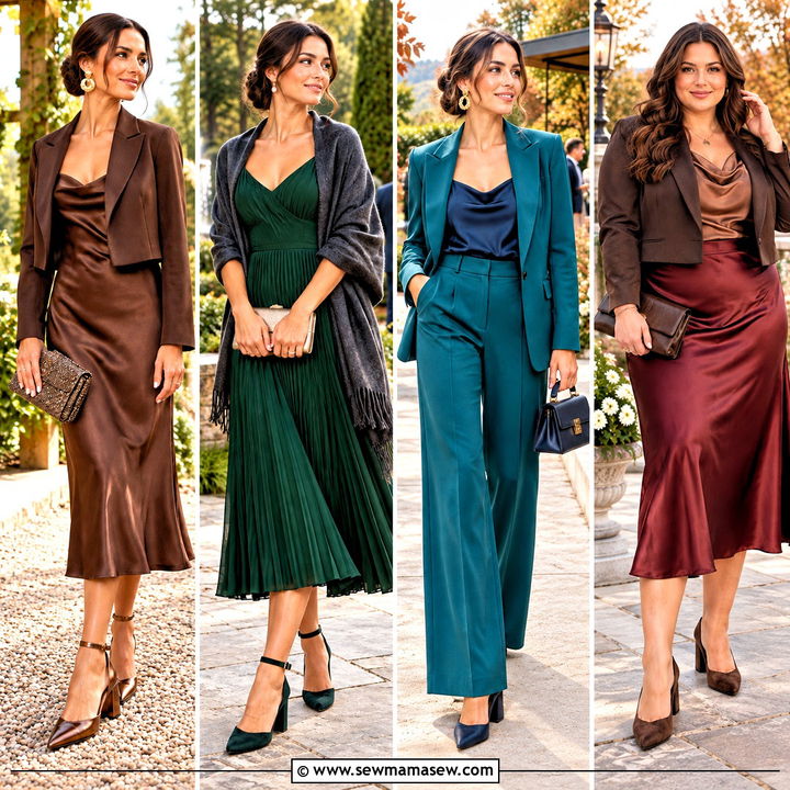 15 Outside Fall Wedding Outfit Guest Ideas for Chic Warmth