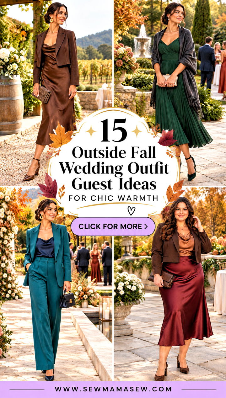 15 Outside Fall Wedding Outfit Guest Ideas for Chic Warmth - 15 Outside Fall Wedding Outfit Guest Ideas for Chic Warmth
