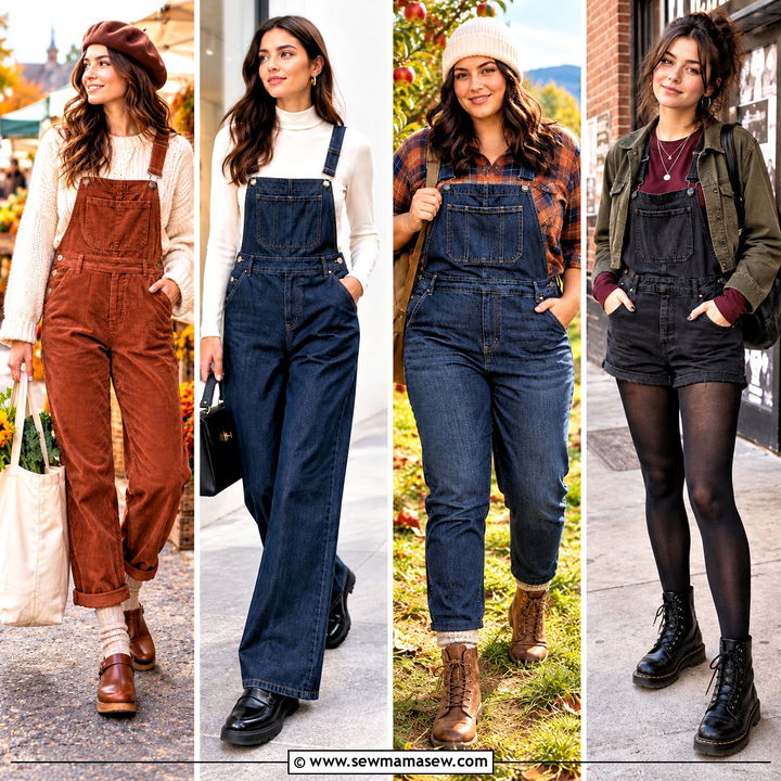 15 Overalls Aesthetic Fall Looks for Cozy Weekend Adventures