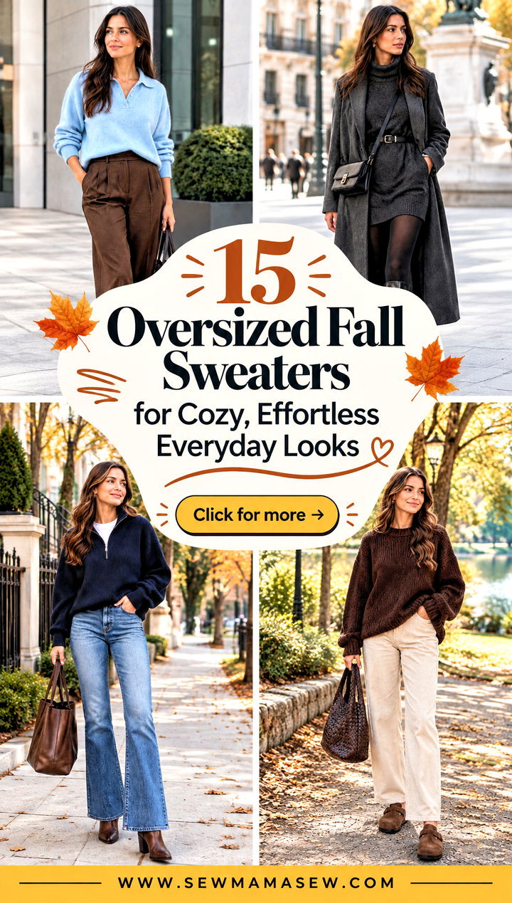 15 Oversized Fall Sweaters for Cozy Effortless Everyday Looks - 15 Oversized Fall Sweaters for Cozy, Effortless Everyday Looks