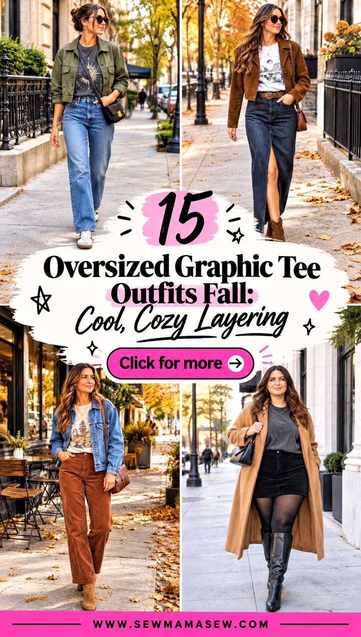 15 Oversized Graphic Tee Outfits Fall Cool Cozy Layering - 15 Oversized Graphic Tee Outfits Fall: Cool, Cozy Layering