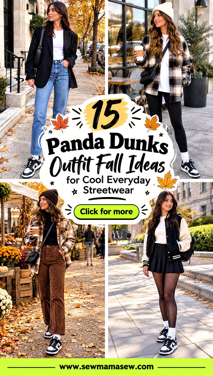 15 Panda Dunks Outfit Fall Ideas for Cool Everyday Streetwear - 15 Panda Dunks Outfit Fall Ideas for Cool Everyday Streetwear