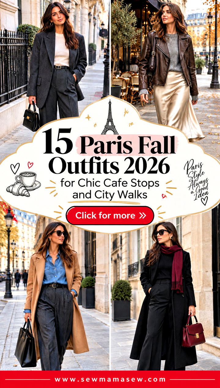 15 Paris Fall Outfits 2026 for Chic Cafe Stops and City Walks - 15 Paris Fall Outfits 2026 for Chic Cafe Stops and City Walks