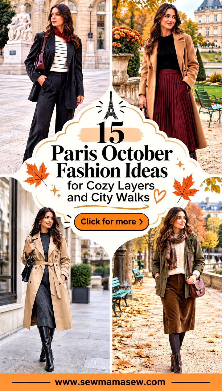 15 Paris October Fashion Ideas for Cozy Layers and City Walks - 15 Paris October Fashion Ideas for Cozy Layers and City Walks