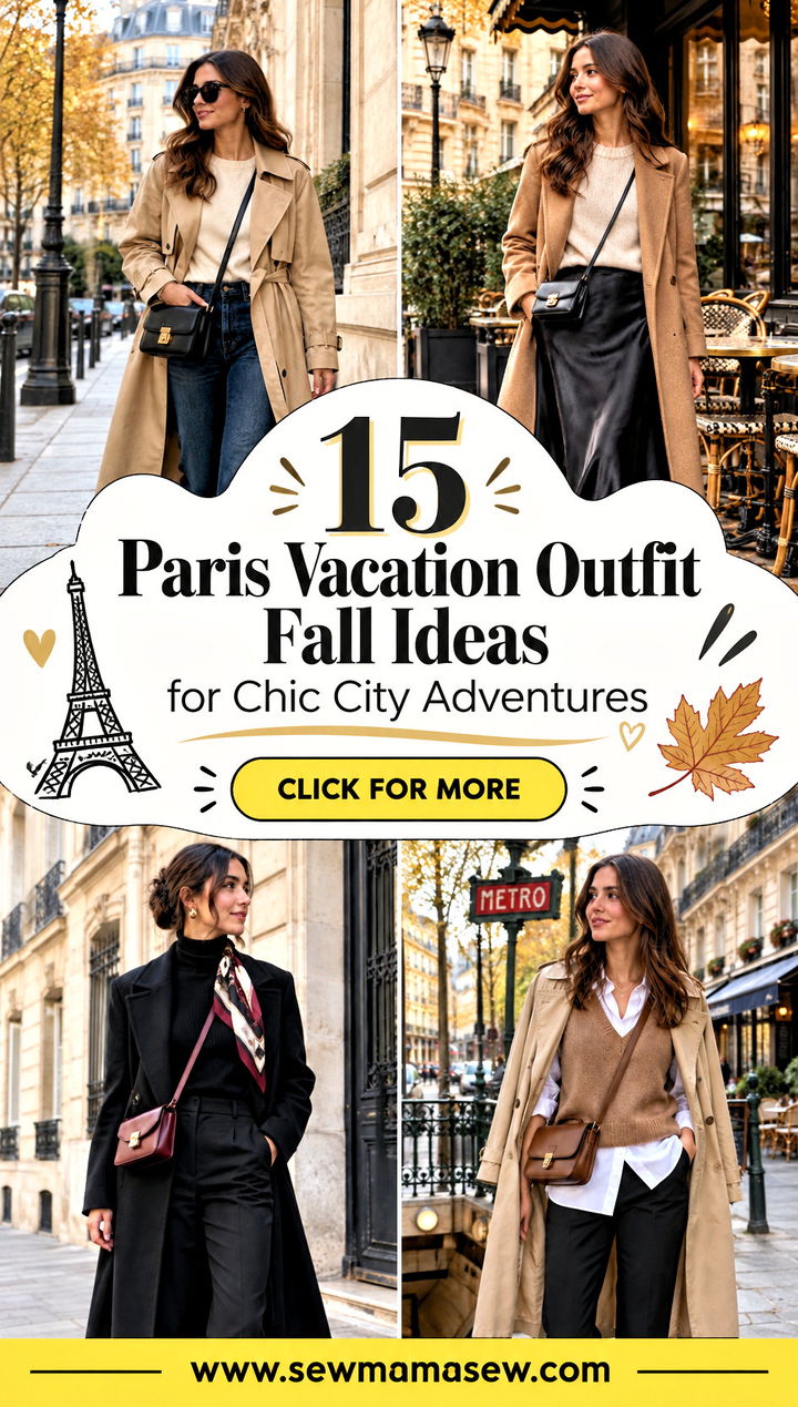 15 Paris Vacation Outfit Fall Ideas for Chic City Adventures - 15 Paris Vacation Outfit Fall Ideas for Chic City Adventures