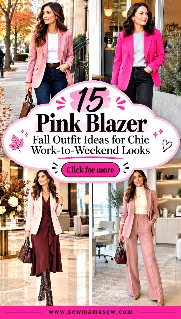 15 Pink Blazer Fall Outfit Ideas for Chic Work-to-Weekend Looks - 15 Pink Blazer Fall Outfit Ideas for Chic Work-to-Weekend Looks