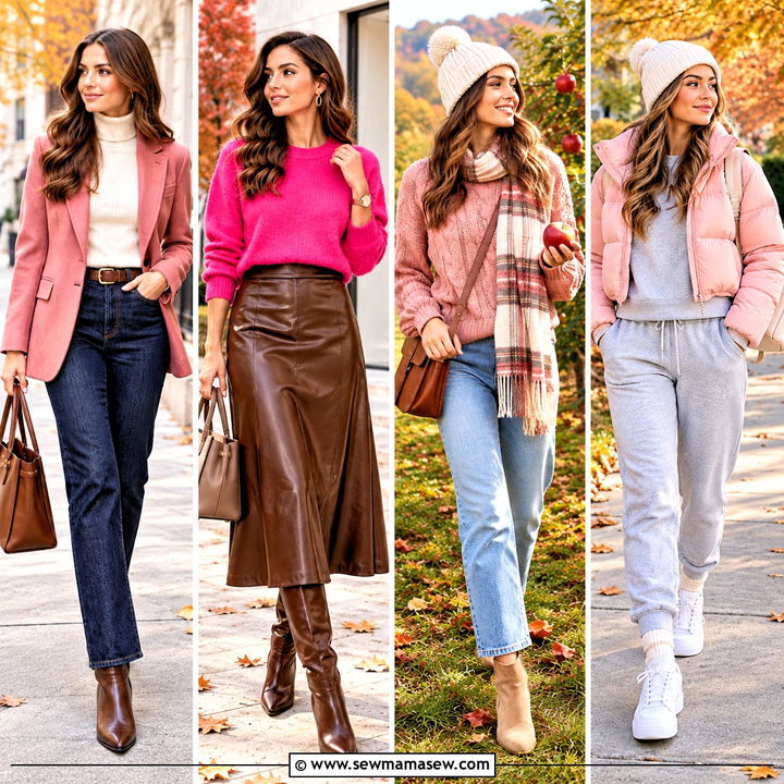 15 Pink Fall Aesthetic Outfits for Effortlessly Cozy Days