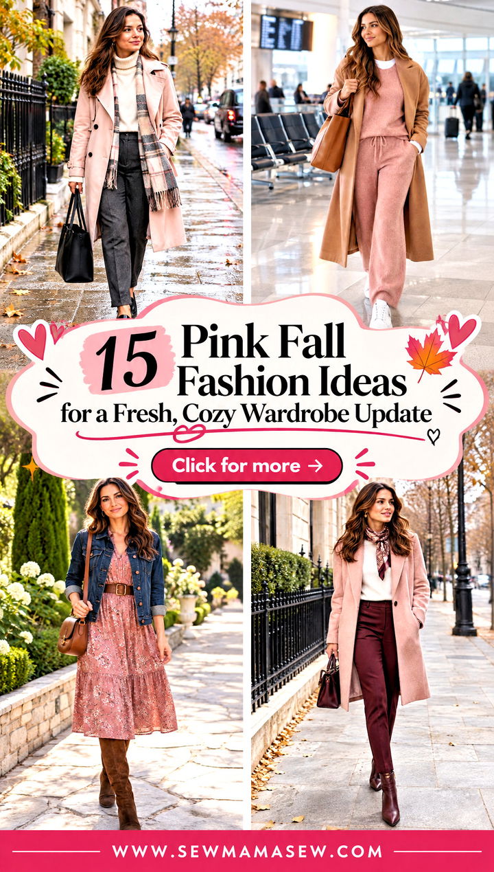 15 Pink Fall Fashion Ideas for a Fresh Cozy Wardrobe Update - 15 Pink Fall Fashion Ideas for a Fresh, Cozy Wardrobe Update