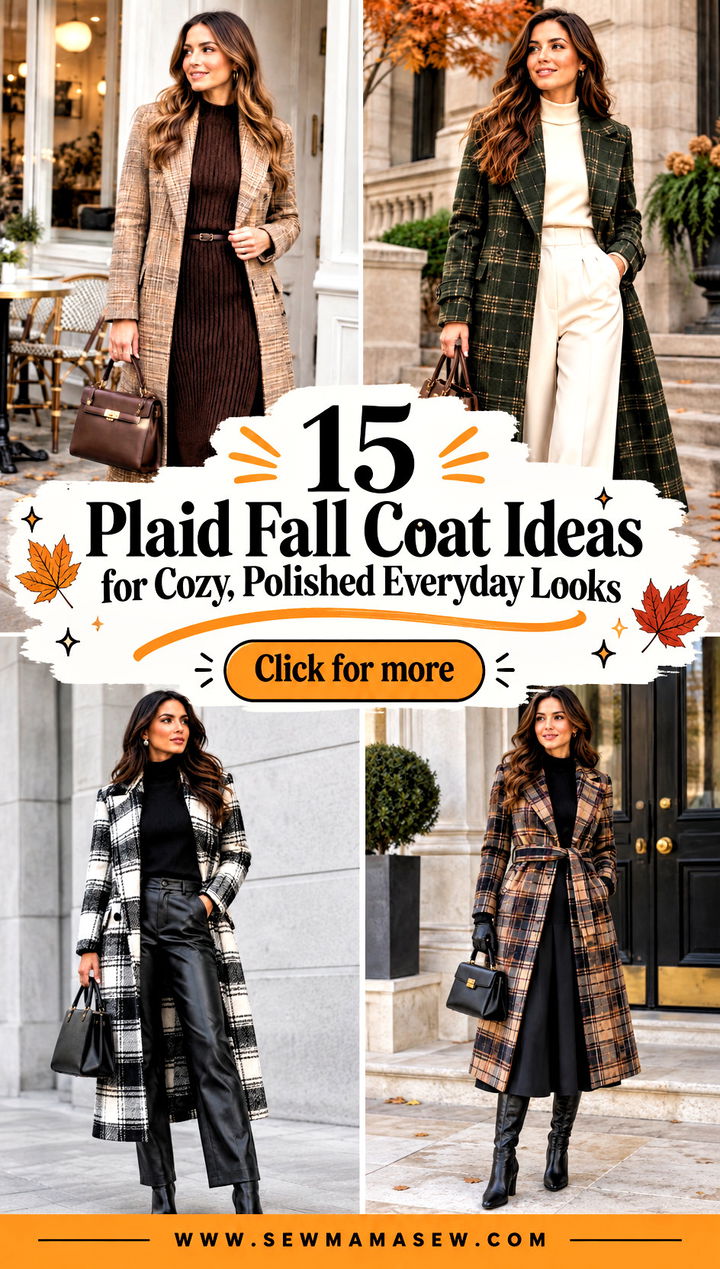 15 Plaid Fall Coat Ideas for Cozy Polished Everyday Looks - 15 Plaid Fall Coat Ideas for Cozy, Polished Everyday Looks