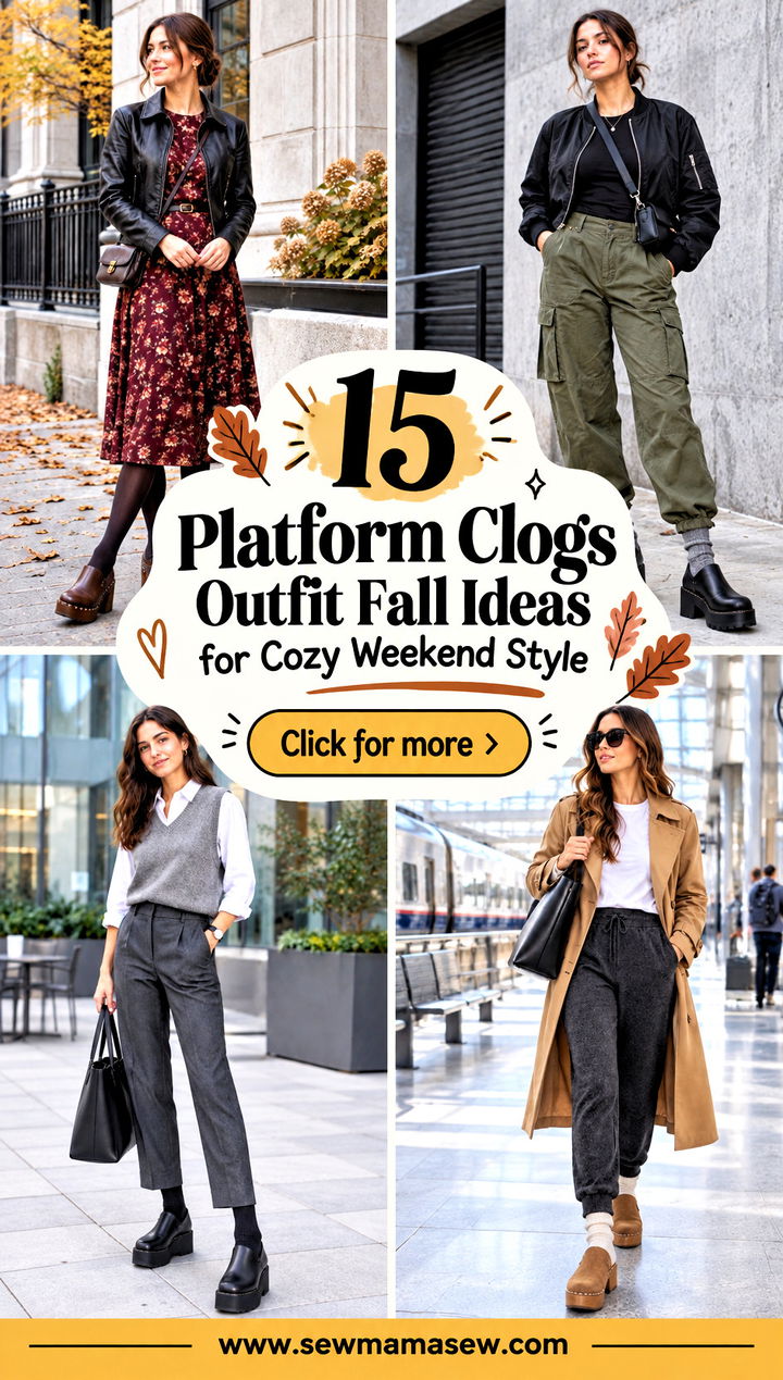 15 Platform Clogs Outfit Fall Ideas for Cozy Weekend Style - 15 Platform Clogs Outfit Fall Ideas for Cozy Weekend Style