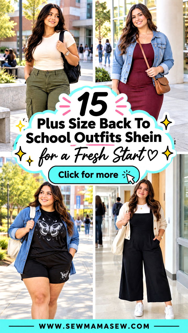 15 Plus Size Back To School Outfits Shein for a Fresh Start - 15 Plus Size Back To School Outfits Shein for a Fresh Start