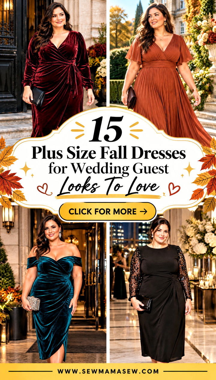 15 Plus Size Fall Dresses for Wedding Guest Looks To Love - 15 Plus Size Fall Dresses for Wedding Guest Looks To Love