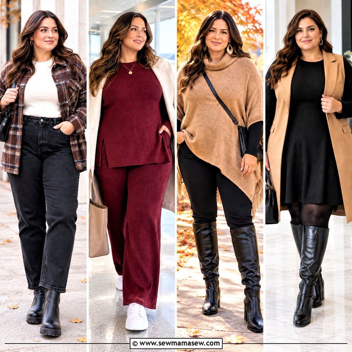 15 Plus Size Fall Outfit Ideas Big Stomach: Comfy, Chic Looks