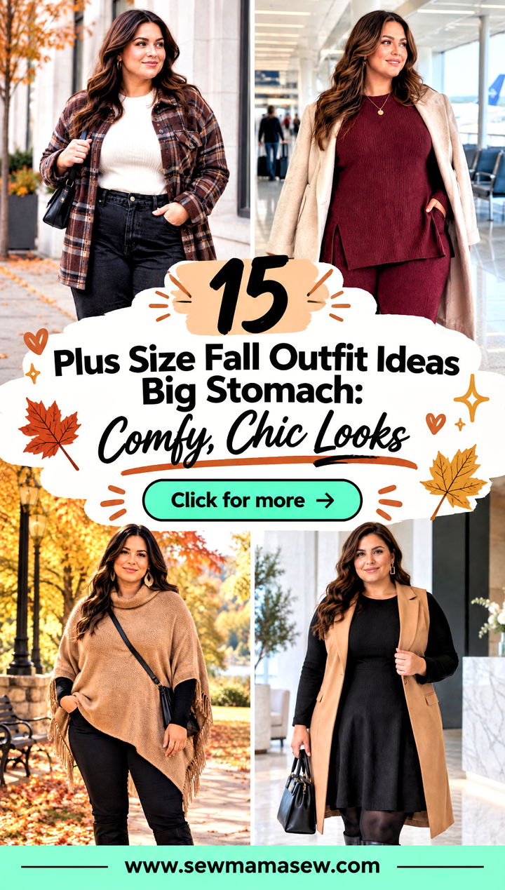 15 Plus Size Fall Outfit Ideas Big Stomach Comfy Chic Looks - 15 Plus Size Fall Outfit Ideas Big Stomach: Comfy, Chic Looks