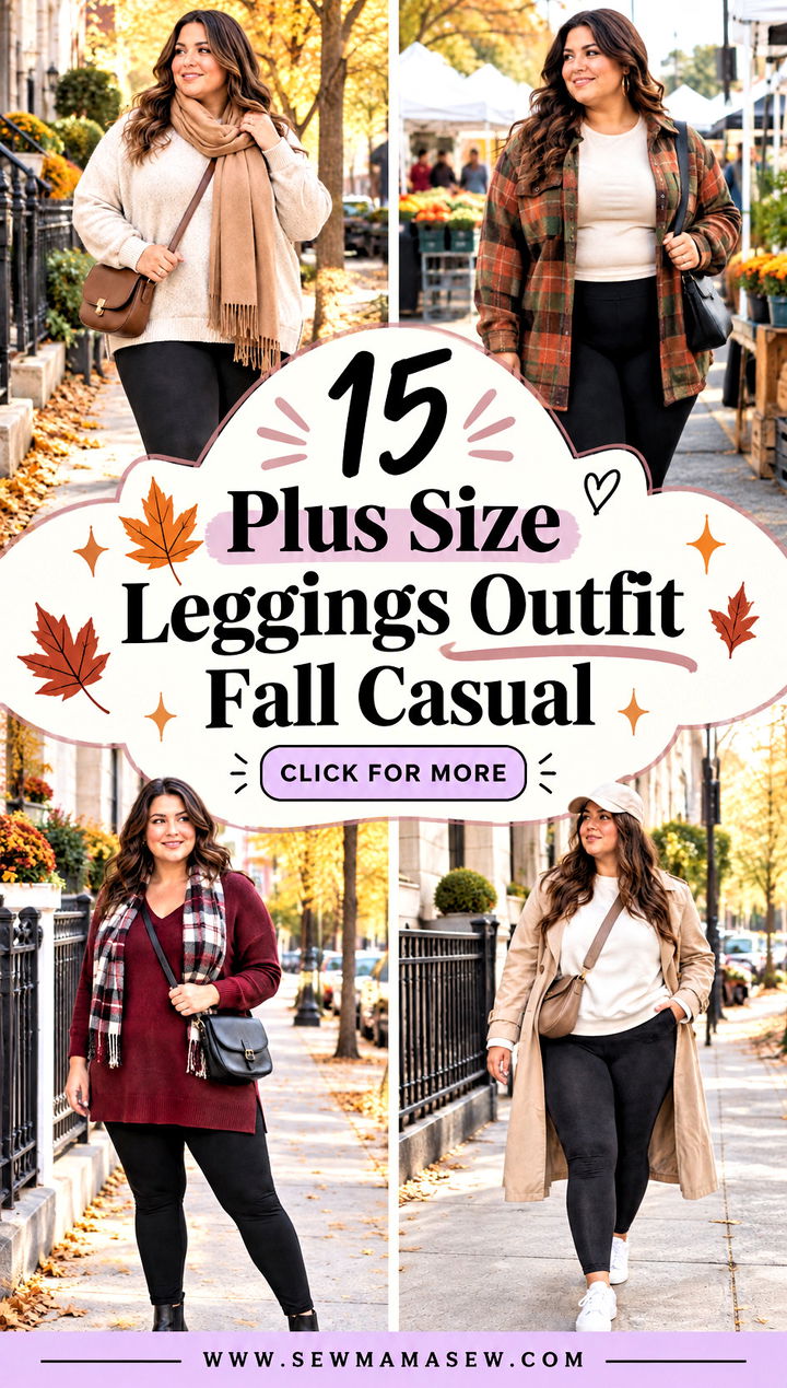 15 Plus Size Leggings Outfit Fall Casual Cozy Everyday Looks - 15 Plus Size Leggings Outfit Fall Casual: Cozy Everyday Looks