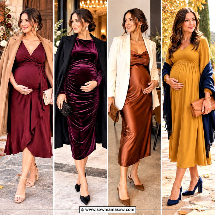 15 Pregnant Fall Wedding Guest Outfit Ideas: Chic Bump Style
