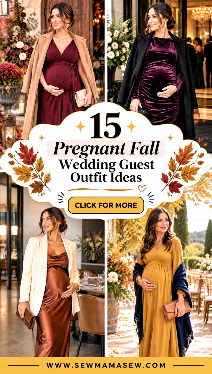 15 Pregnant Fall Wedding Guest Outfit Ideas Chic Bump Style - 15 Pregnant Fall Wedding Guest Outfit Ideas: Chic Bump Style