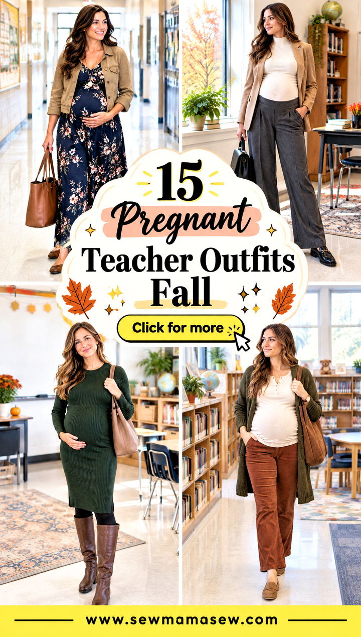 15 Pregnant Teacher Outfits Fall Comfy Classroom Looks to Love - 15 Pregnant Teacher Outfits Fall: Comfy Classroom Looks to Love