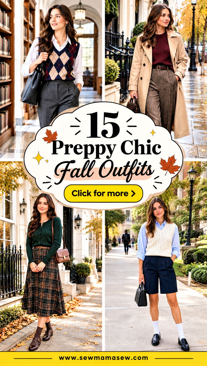 15 Preppy Chic Fall Outfits Polished Layers for Cozy Autumn Days - 15 Preppy Chic Fall Outfits: Polished Layers for Cozy Autumn Days