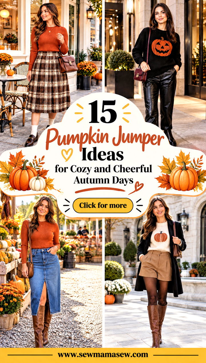 15 Pumpkin Jumper Ideas for Cozy and Cheerful Autumn Days - 15 Pumpkin Jumper Ideas for Cozy and Cheerful Autumn Days