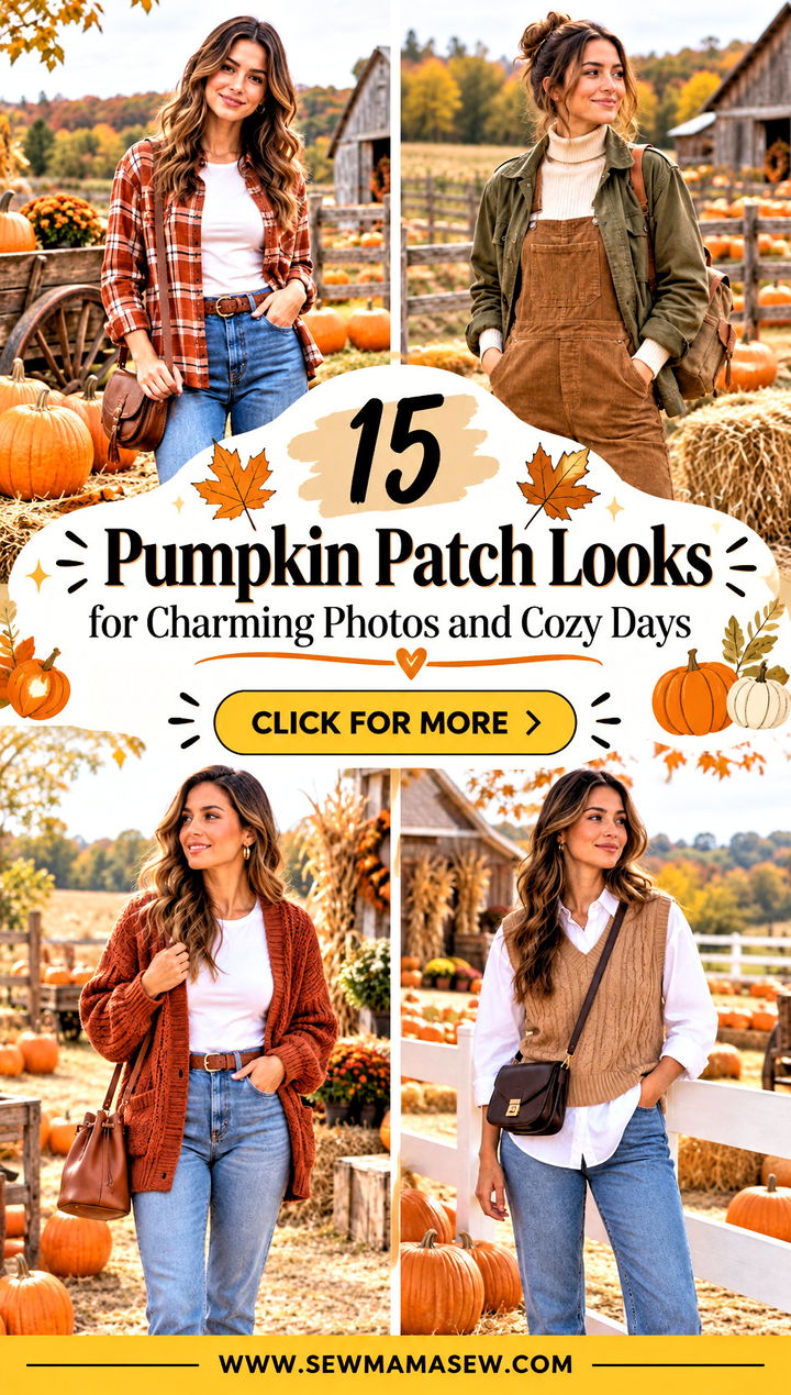 15 Pumpkin Patch Looks for Charming Photos and Cozy Days - 15 Pumpkin Patch Looks for Charming Photos and Cozy Days