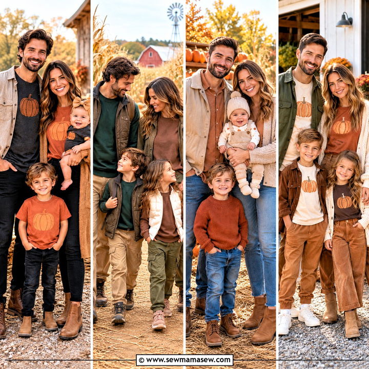 15 Pumpkin Patch Shirts for Family: Cute Fall Photo Looks
