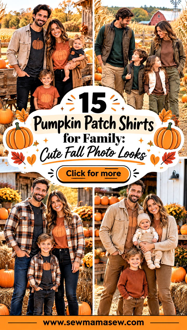 15 Pumpkin Patch Shirts for Family Cute Fall Photo Looks - 15 Pumpkin Patch Shirts for Family: Cute Fall Photo Looks
