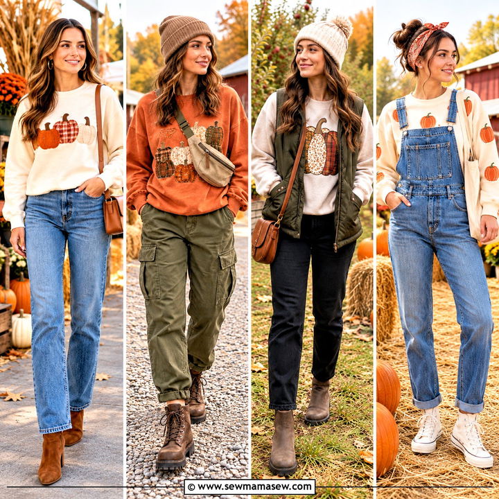 15 Pumpkin Patchwork Sweatshirt Ideas for Cozy Fall Charm