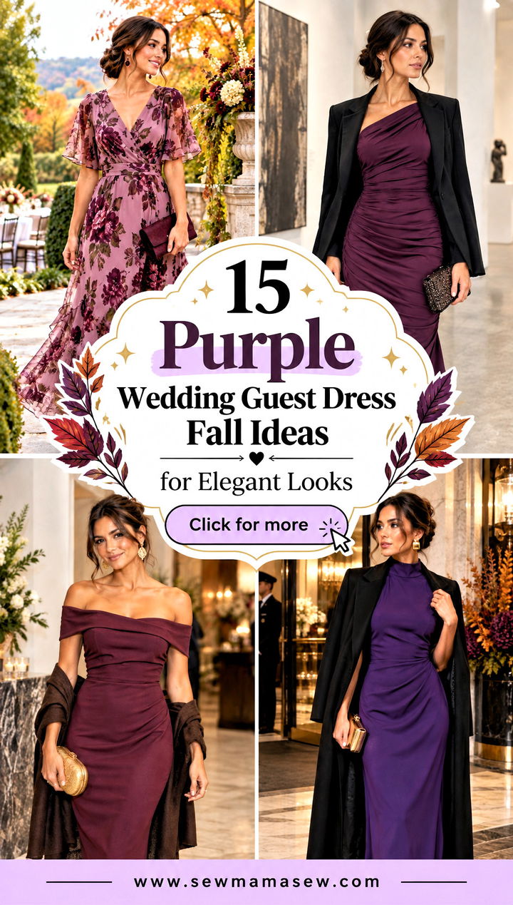 15 Purple Wedding Guest Dress Fall Ideas for Elegant Looks - 15 Purple Wedding Guest Dress Fall Ideas for Elegant Looks