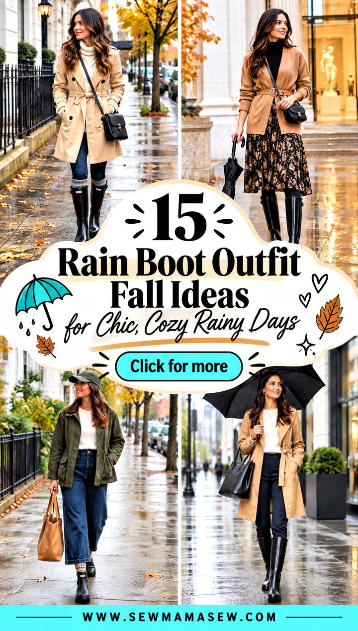 15 Rain Boot Outfit Fall Ideas for Chic Cozy Rainy Days - 15 Rain Boot Outfit Fall Ideas for Chic, Cozy Rainy Days