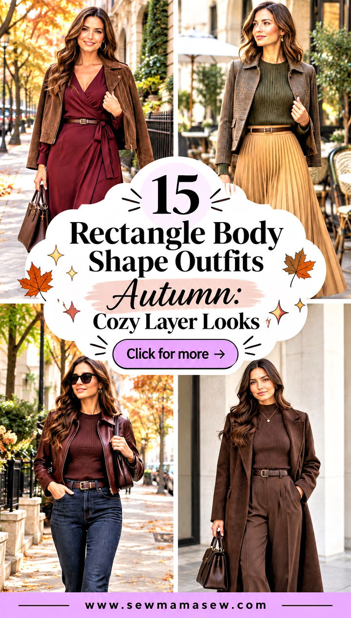 15 Rectangle Body Shape Outfits Autumn Cozy Layer Looks - 15 Rectangle Body Shape Outfits Autumn: Cozy Layer Looks