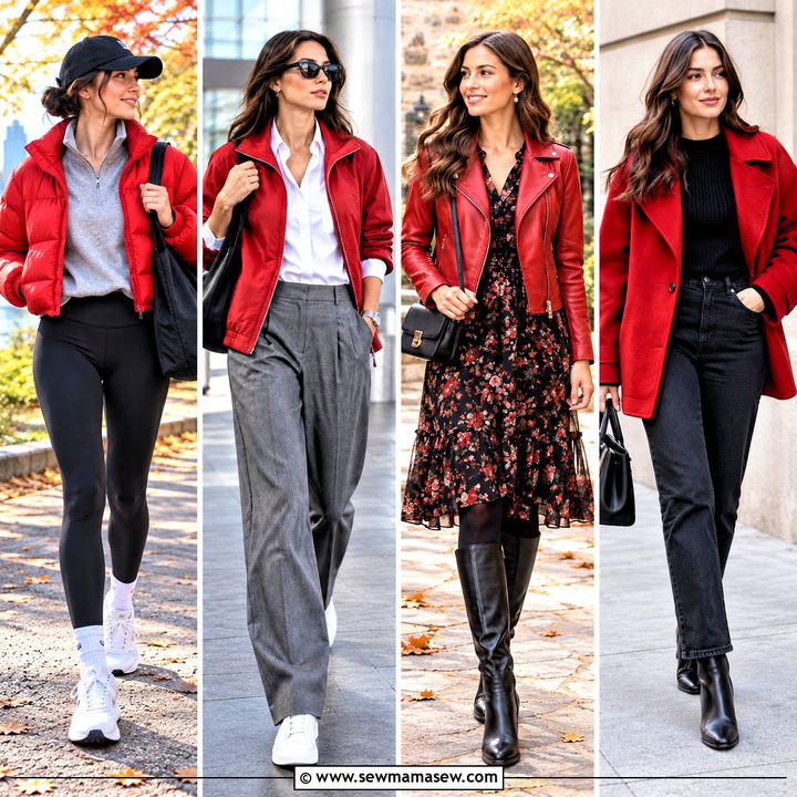 15 Red Fall Jacket Ideas for Bold, Cozy Everyday Outfits