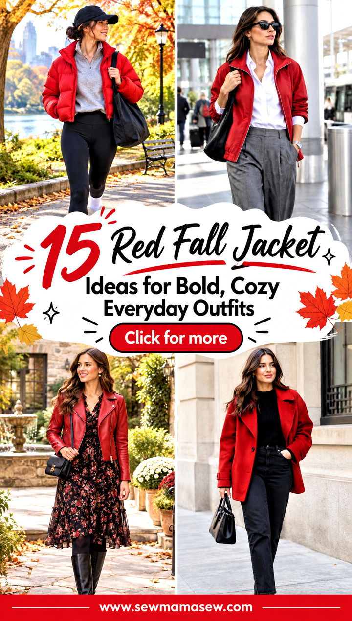 15 Red Fall Jacket Ideas for Bold Cozy Everyday Outfits - 15 Red Fall Jacket Ideas for Bold, Cozy Everyday Outfits