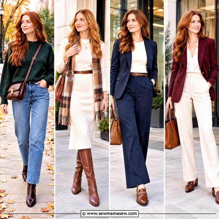 15 Red Head Fall Outfit Ideas for Cozy, Color-Smart Style